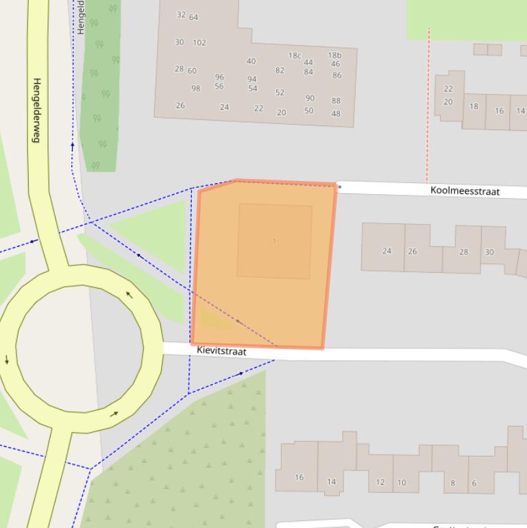 Kaart van postcodegebied 6942KC.