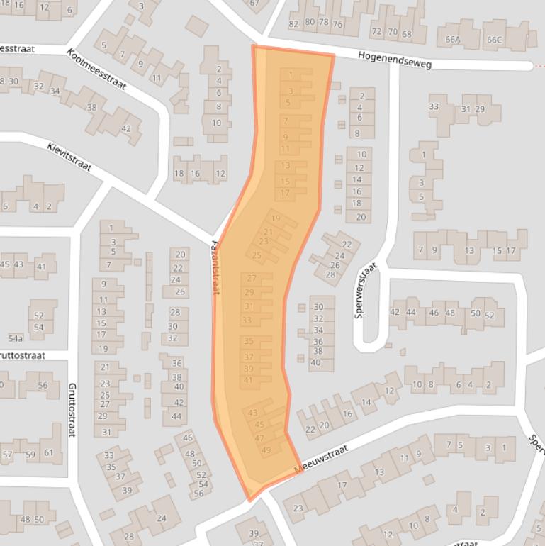 Kaart van postcodegebied 6942KD.