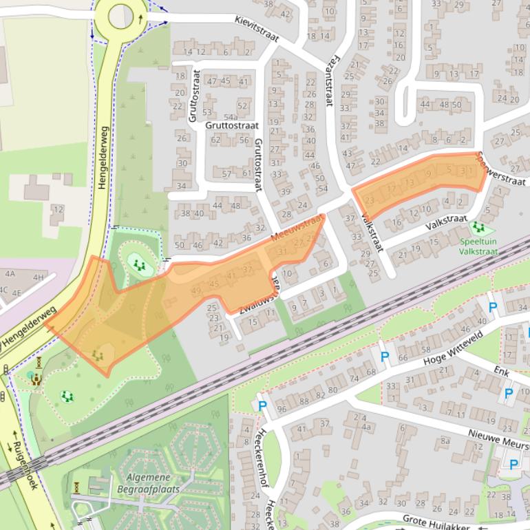 Kaart van postcodegebied 6942KK.