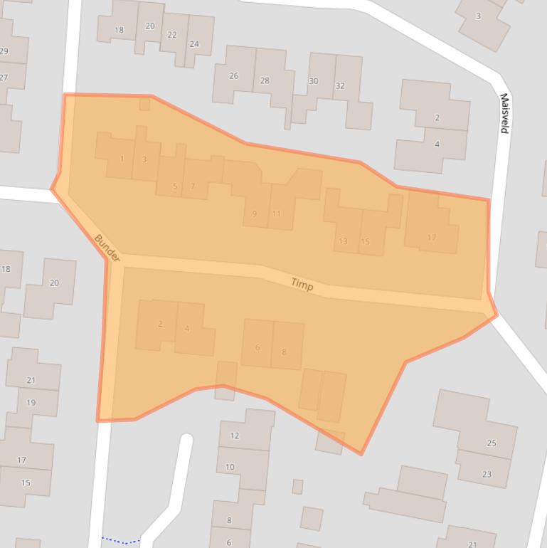 Kaart van postcodegebied 6942LH.