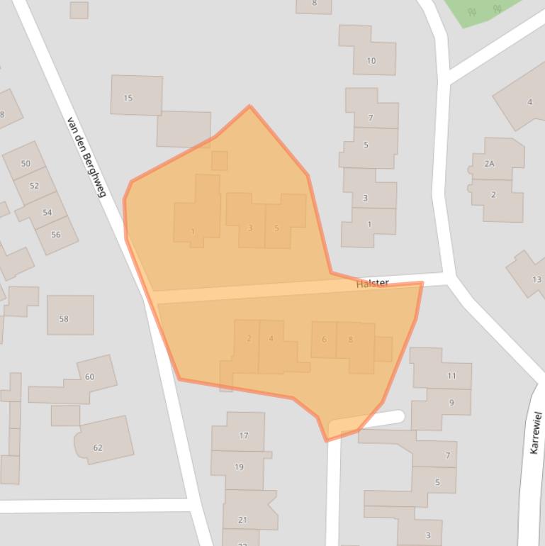 Kaart van postcodegebied 6942LL.