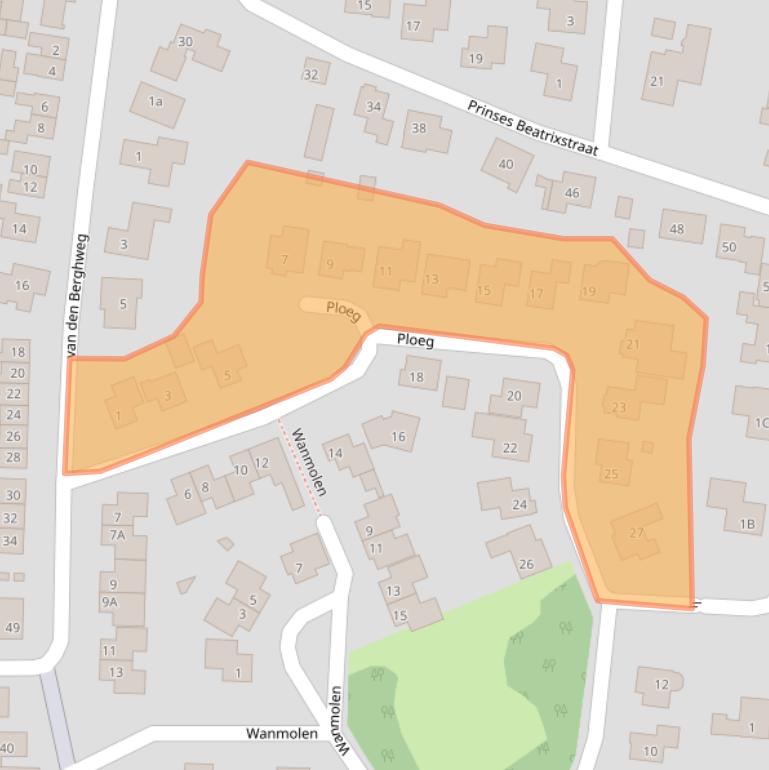 Kaart van postcodegebied 6942LN.