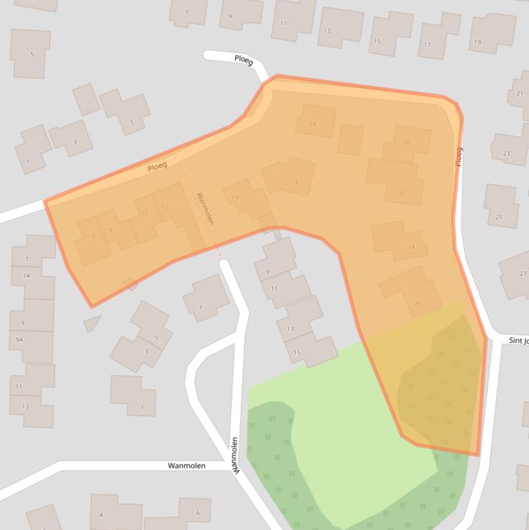 Kaart van postcodegebied 6942LP.