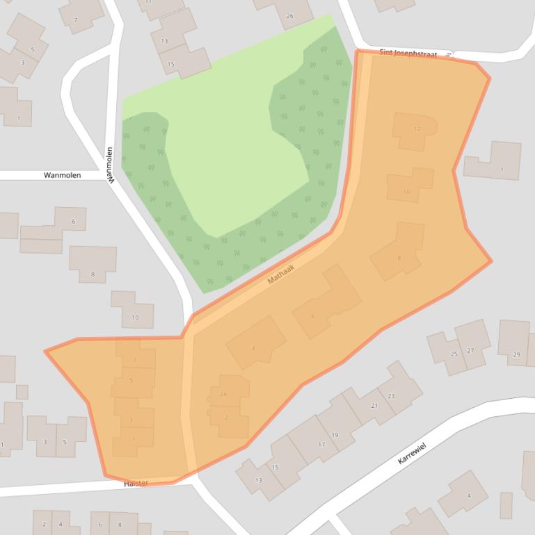 Kaart van postcodegebied 6942LS.