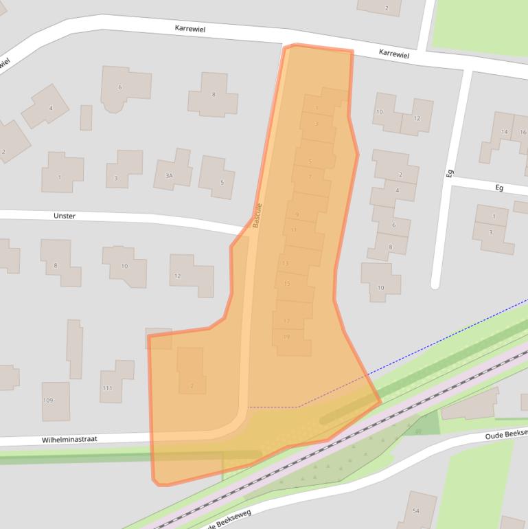 Kaart van postcodegebied 6942LT.