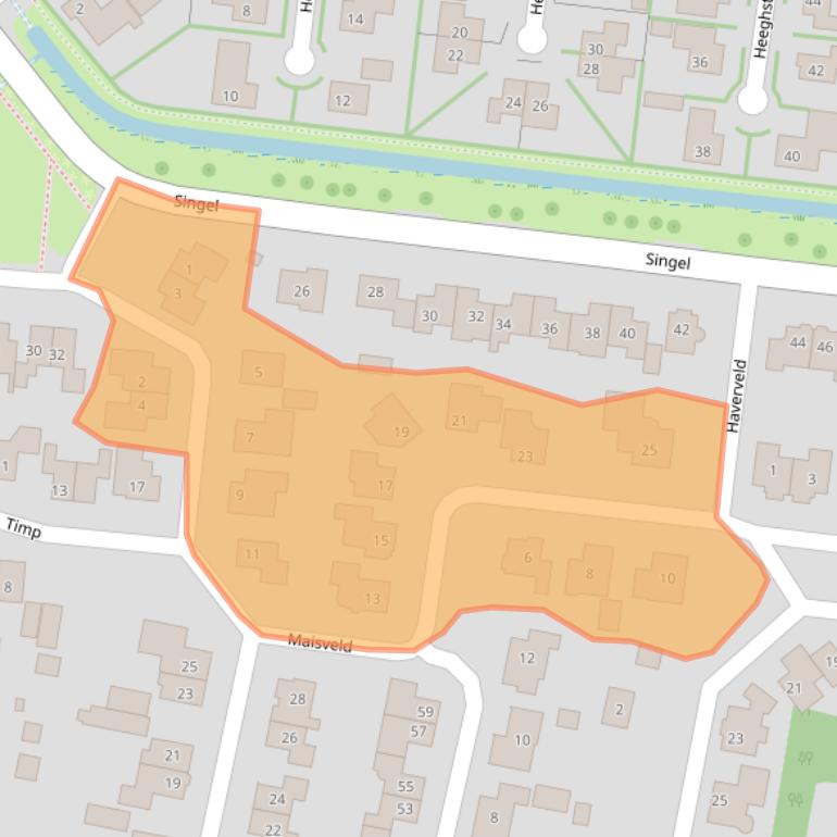 Kaart van postcodegebied 6942MD.