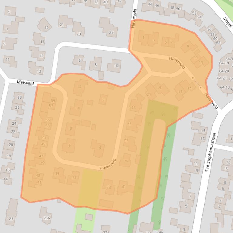 Kaart van postcodegebied 6942ME.