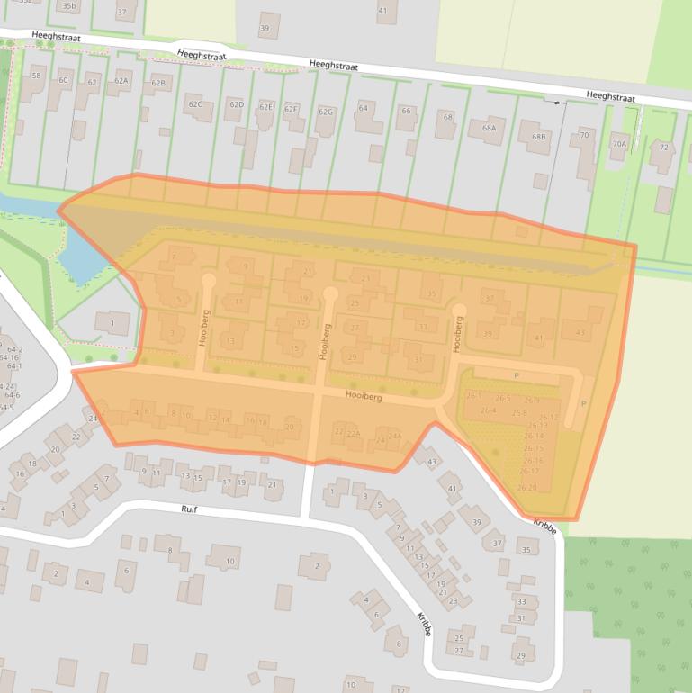 Kaart van postcodegebied 6942MN.