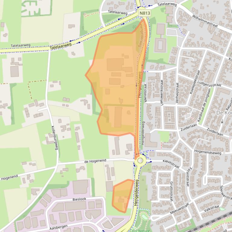 Kaart van postcodegebied 6942NC.