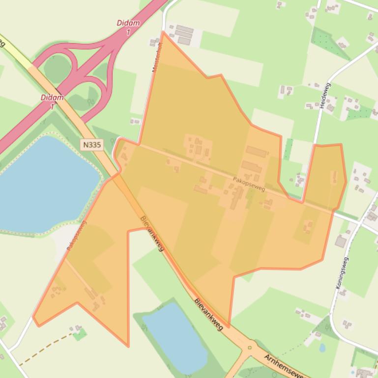 Kaart van postcodegebied 6942NP.