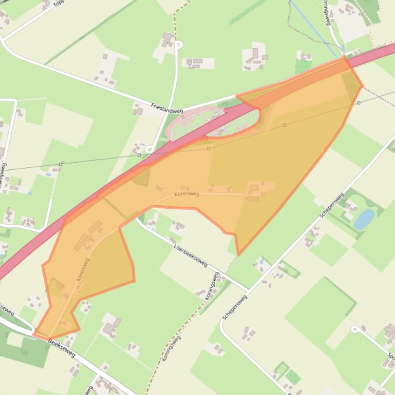 Kaart van postcodegebied 6942PA.