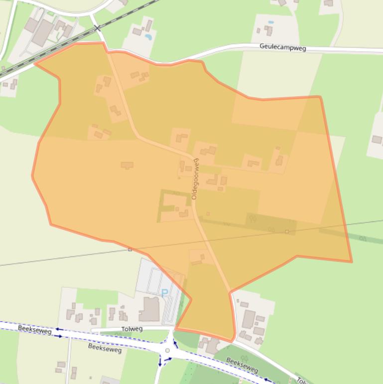 Kaart van postcodegebied 6942PC.