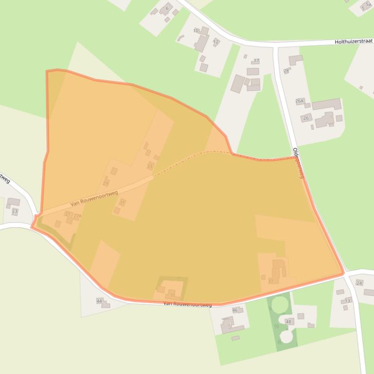 Kaart van postcodegebied 6942PJ.