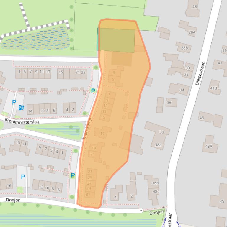 Kaart van postcodegebied 6942RL.