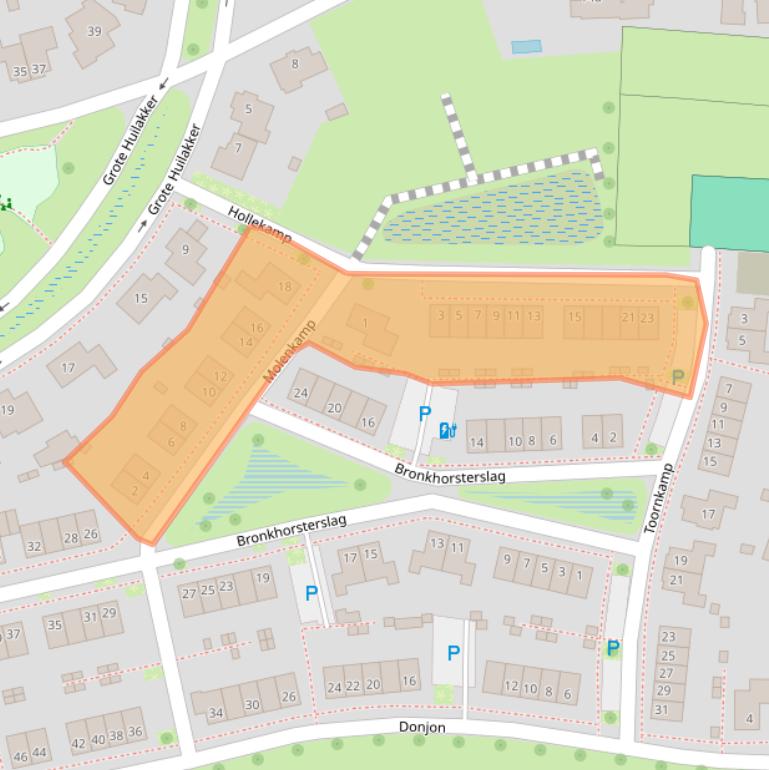 Kaart van postcodegebied 6942RM.