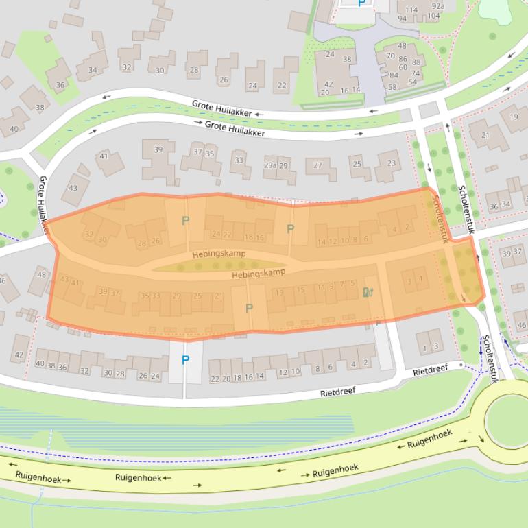 Kaart van postcodegebied 6942RS.