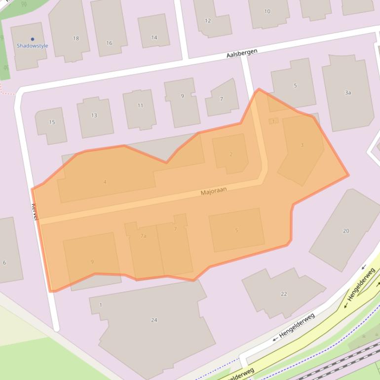 Kaart van postcodegebied 6942SB.