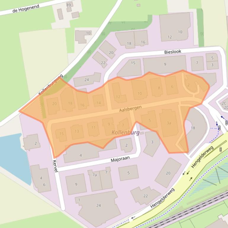 Kaart van postcodegebied 6942SE.