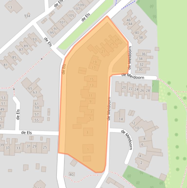 Kaart van postcodegebied 6942TC.