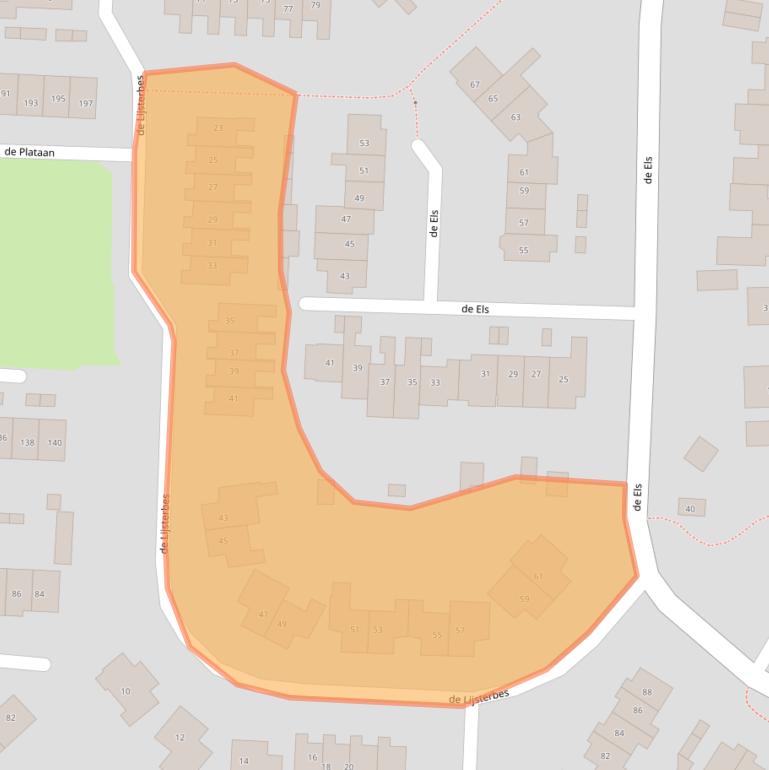 Kaart van postcodegebied 6942TM.