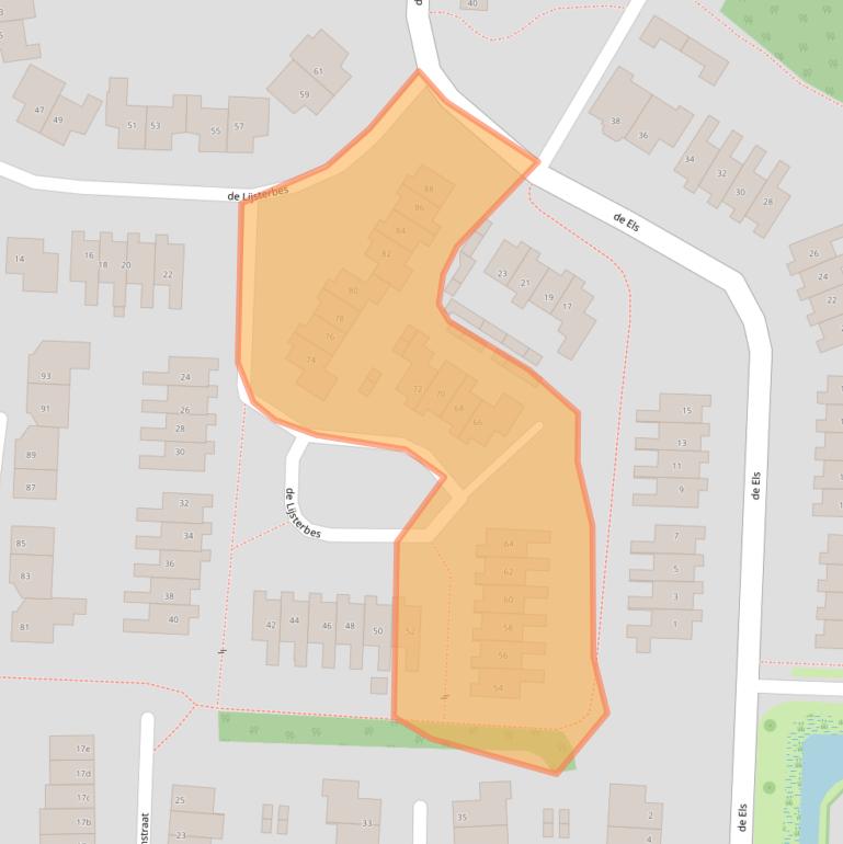 Kaart van postcodegebied 6942TN.