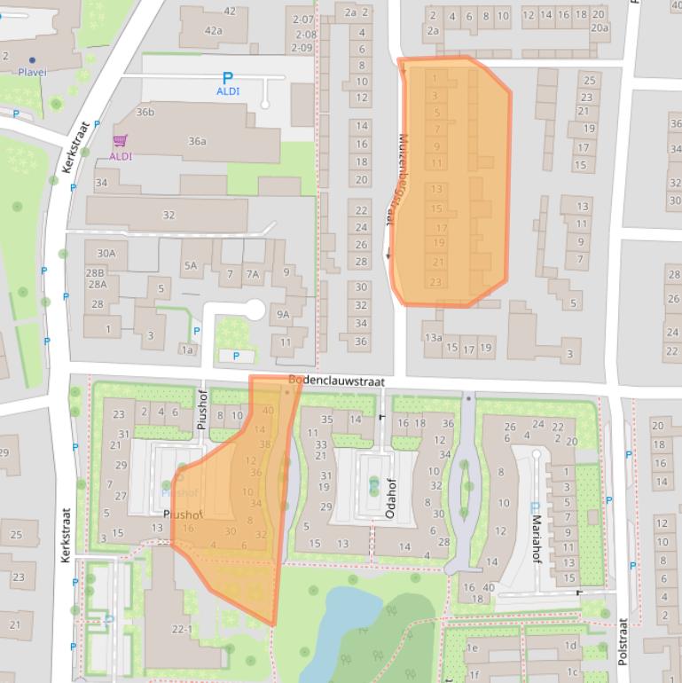 Kaart van postcodegebied 6942VE.