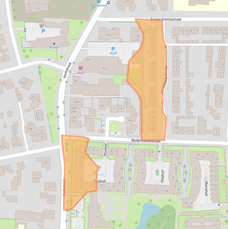 Kaart van postcodegebied 6942VG.