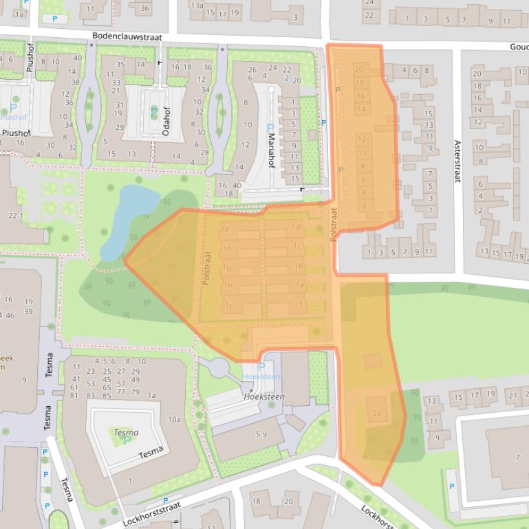 Kaart van postcodegebied 6942VJ.