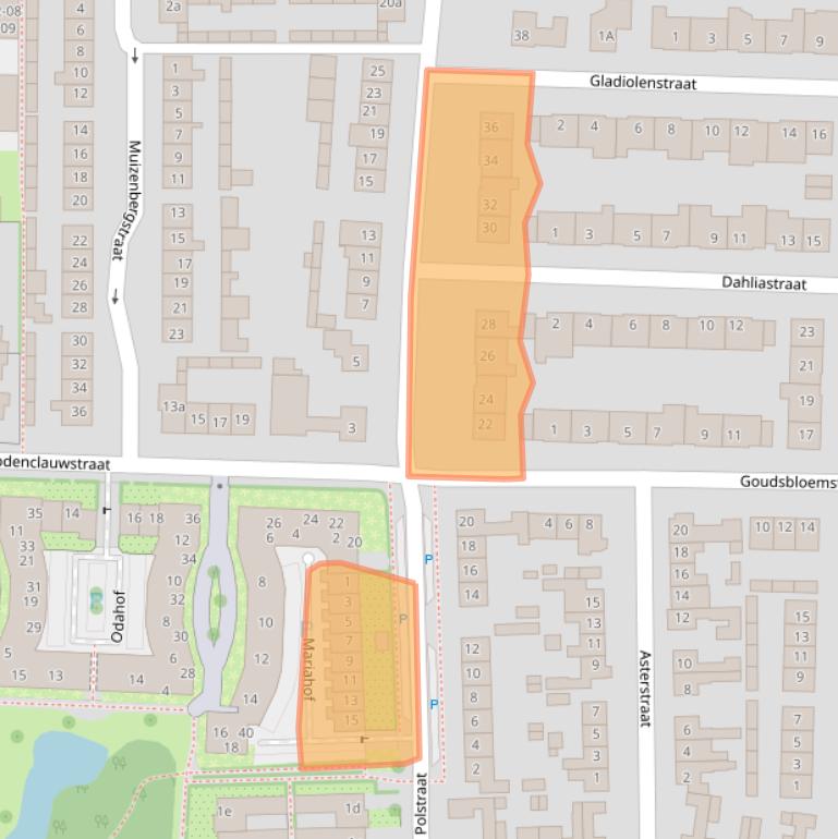 Kaart van postcodegebied 6942VL.