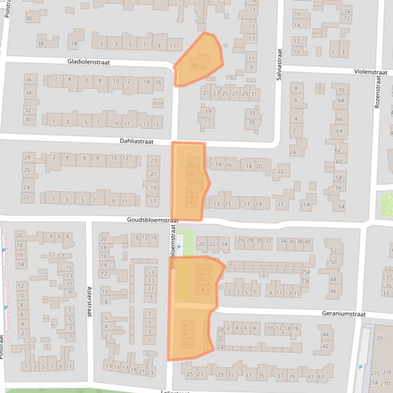 Kaart van postcodegebied 6942VS.