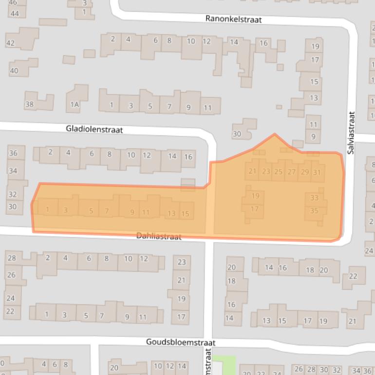 Kaart van postcodegebied 6942VT.