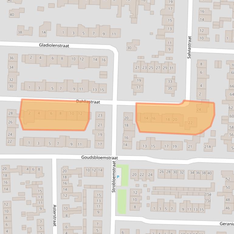 Kaart van postcodegebied 6942VV.