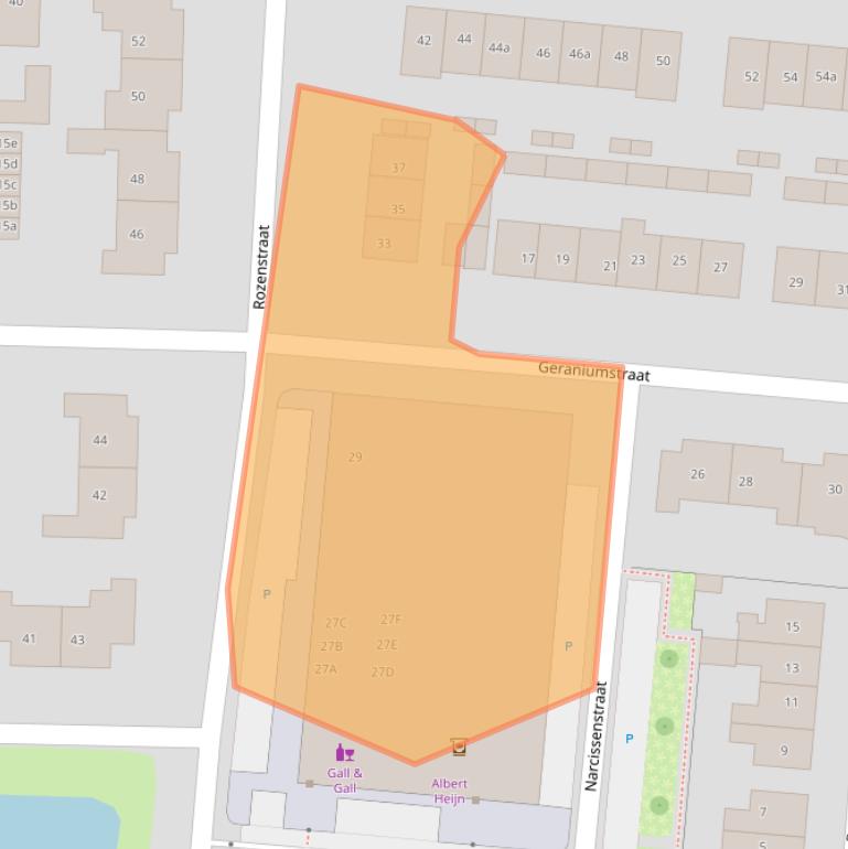 Kaart van postcodegebied 6942WE.