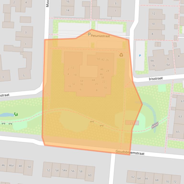 Kaart van postcodegebied 6942WR.