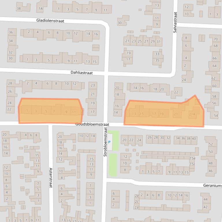 Kaart van postcodegebied 6942XB.