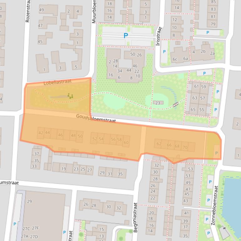 Kaart van postcodegebied 6942XD.