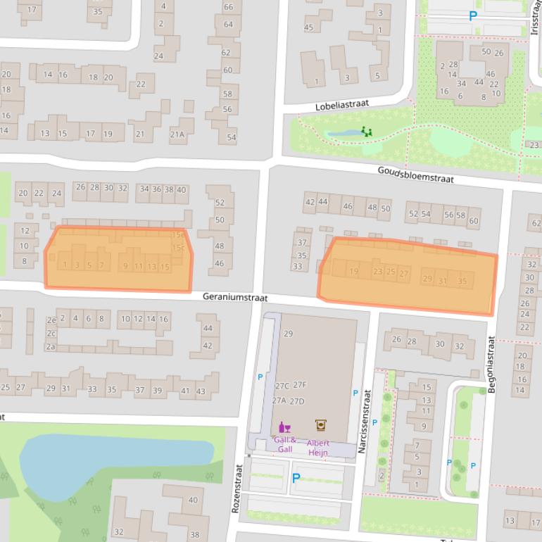 Kaart van postcodegebied 6942XG.