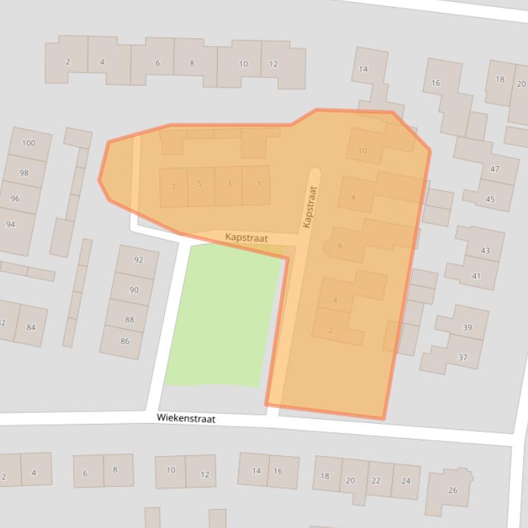 Kaart van postcodegebied 6942XZ.