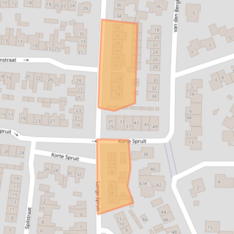 Kaart van postcodegebied 6942ZE.