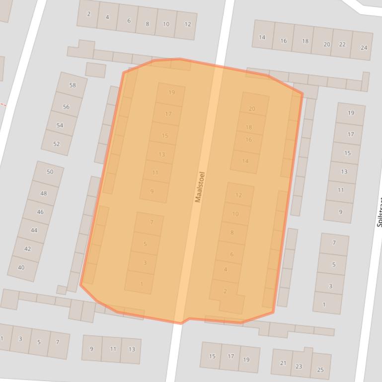 Kaart van postcodegebied 6942ZP.