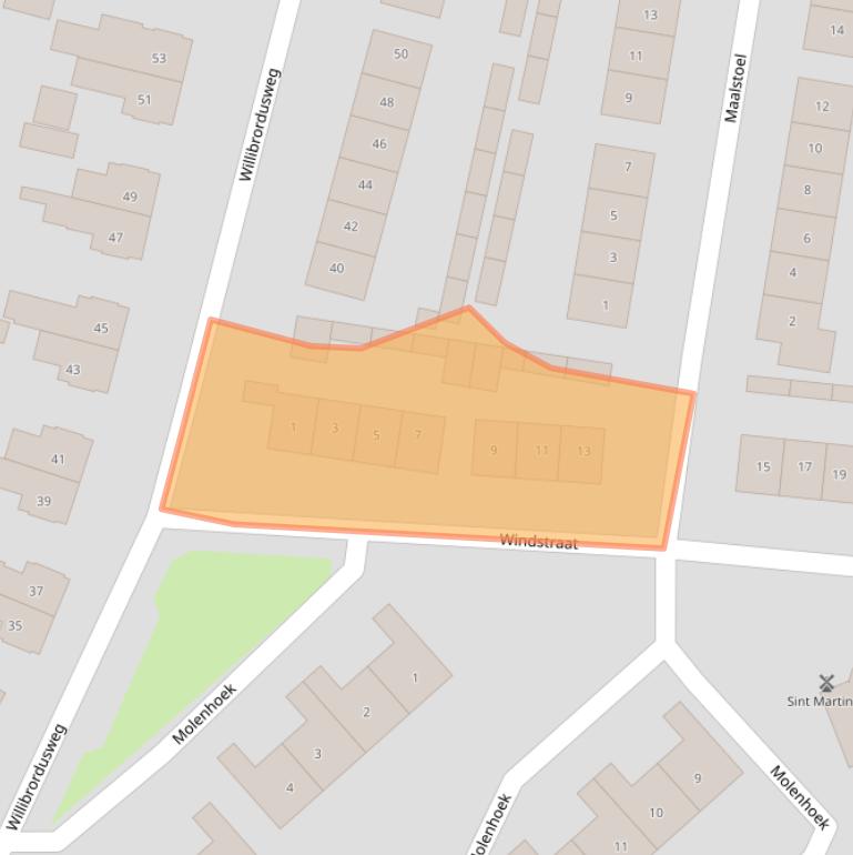 Kaart van postcodegebied 6942ZR.