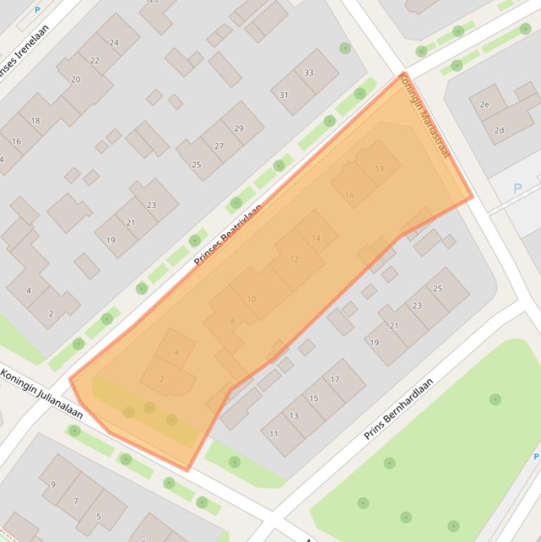 Kaart van postcodegebied 6951AE.