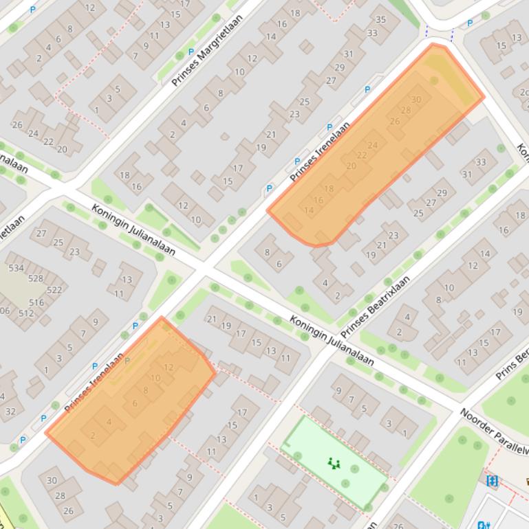 Kaart van postcodegebied 6951AH.