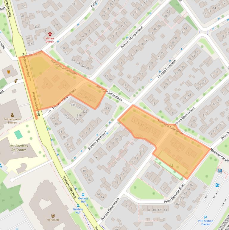 Kaart van postcodegebied 6951AL.