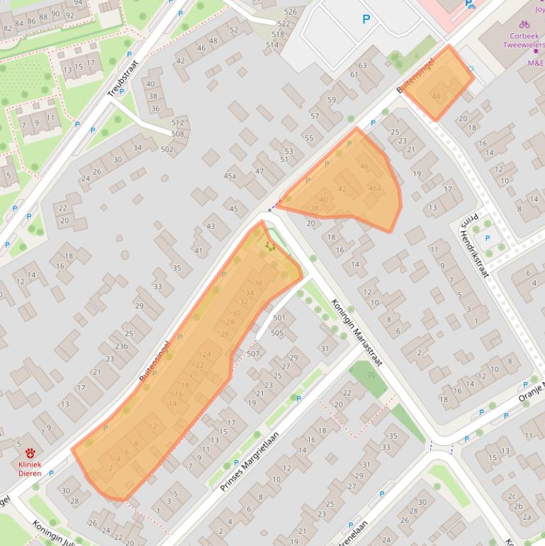 Kaart van postcodegebied 6951AZ.