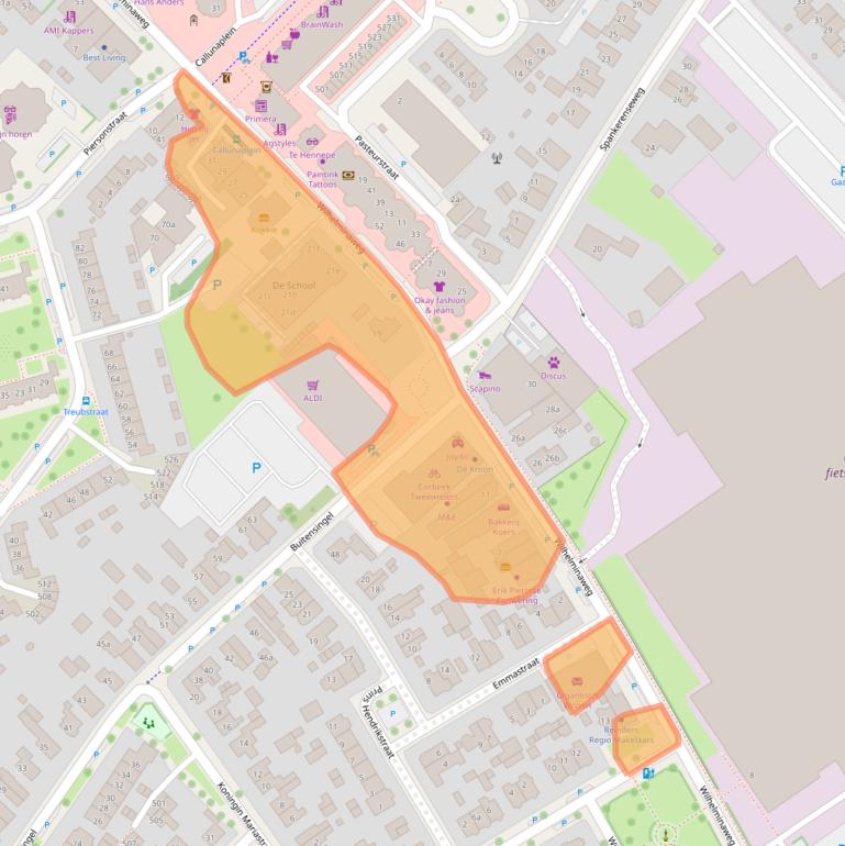 Kaart van postcodegebied 6951BM.