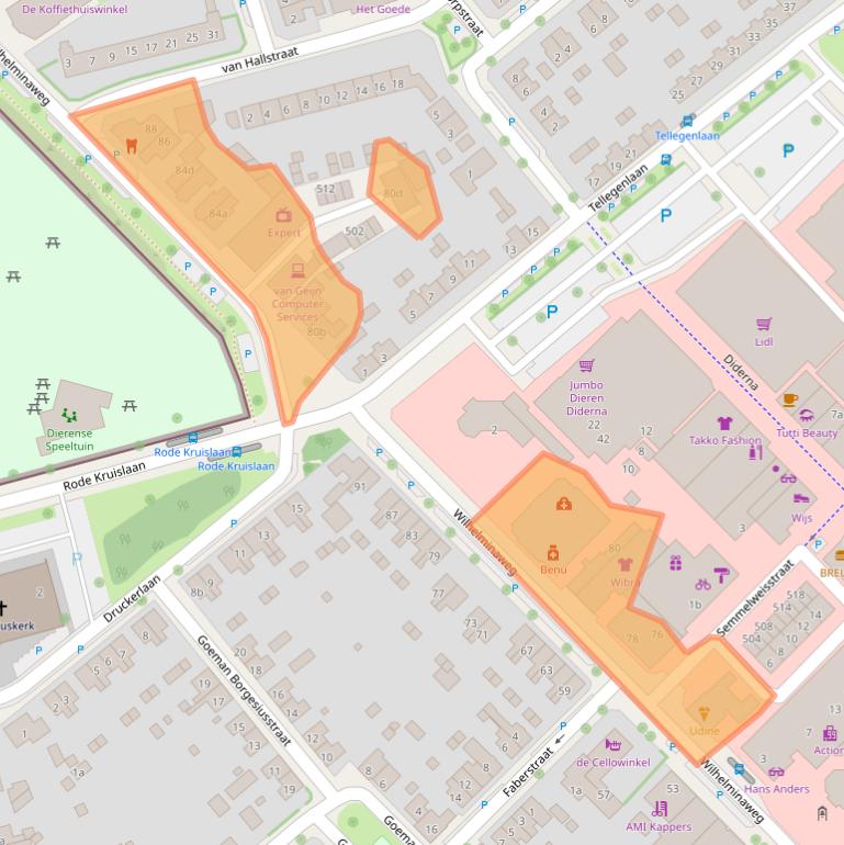 Kaart van postcodegebied 6951BR.