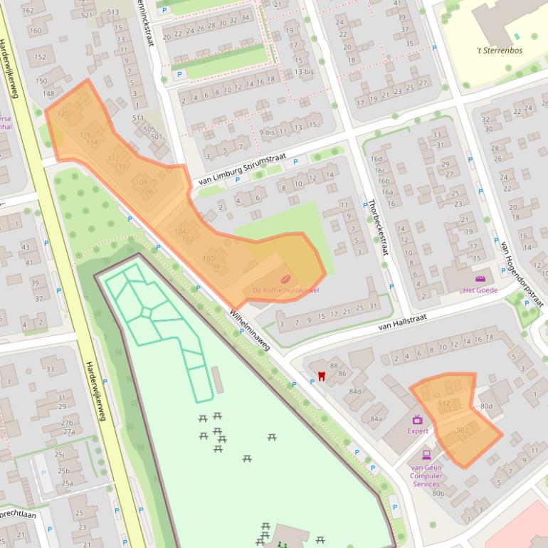 Kaart van postcodegebied 6951BS.