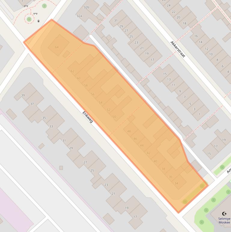 Kaart van postcodegebied 6951BW.