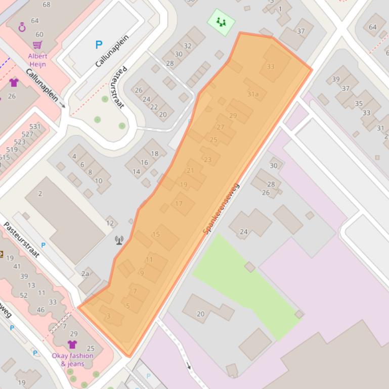 Kaart van postcodegebied 6951CD.